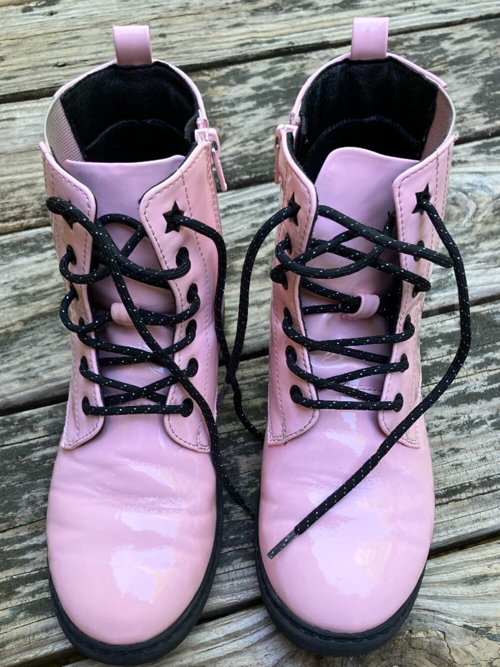 SO Roxana Girls' Pink Combat Boots